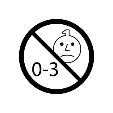 Değil yaş simgesi 3 yaş altı çocuklar için