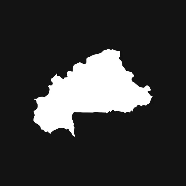 Χάρτης Της Μπουρκίνα Φάσο Στο Μαύρο Φόντο — Διανυσματικό Αρχείο