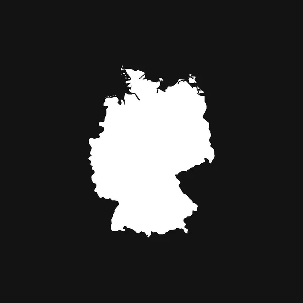 Carte Allemagne Sur Fond Noir — Image vectorielle