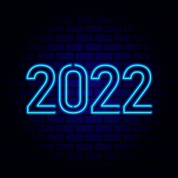 2022年新年背景 矢量说明 — 图库矢量图片