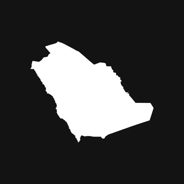 Map Saudi Arabia Black Background — Stockvektor