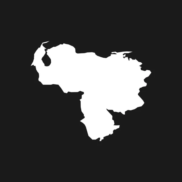 Venezuela Map Black Background — 图库矢量图片