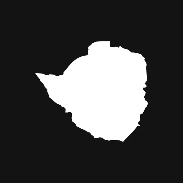Χάρτης Της Ζιμπάμπουε Μαύρο Φόντο — Διανυσματικό Αρχείο