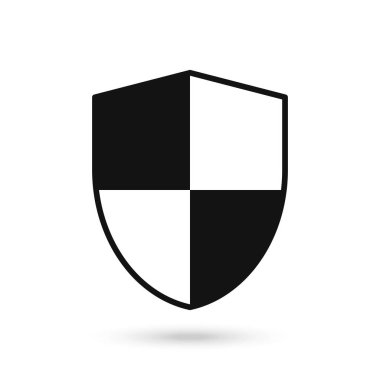 Koruma ikonu. Evrensel arayüz işareti. Kalkan işareti ve sembol.