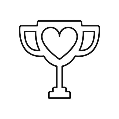 Aşk Ödülü Logosu Simgesi Tasarımı
