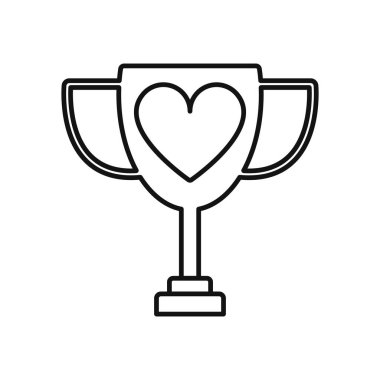 Aşk Ödülü Logosu Simgesi Tasarımı
