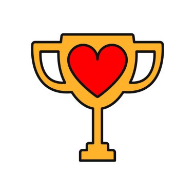Aşk Ödülü Logosu Simgesi Tasarımı