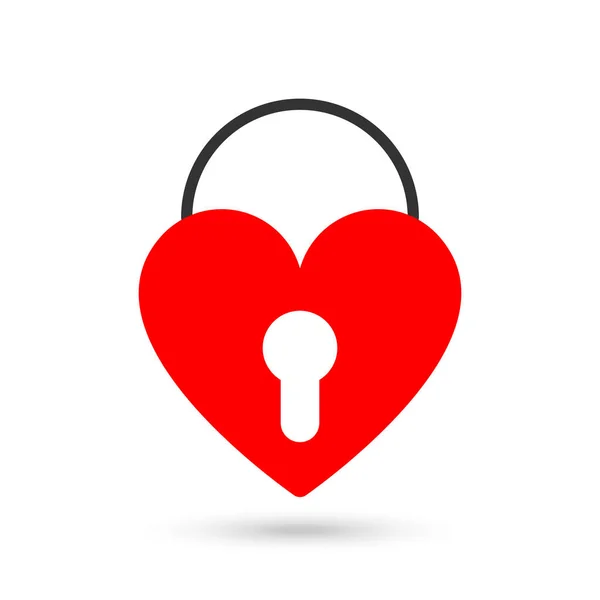 Love Lock Romance Glyph Icon — Stockový vektor