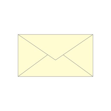 Zarf simgesi kapalı, vektör grafikleri.