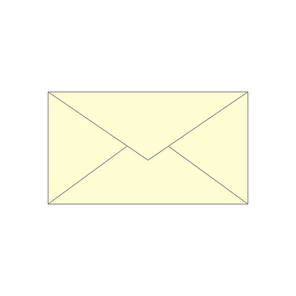 Envelope Icon Closed Vector Graphics — Stock Vector