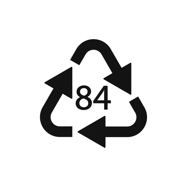 Composieten Recycling Symbool Pap Vectorillustratie — Stockvector