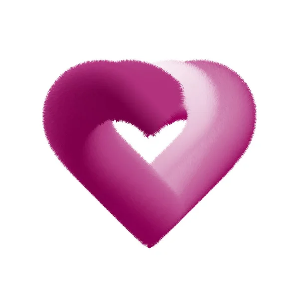 Valentinstag Herz Vektor Ikone — Stockvektor