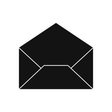 Zarf simgesi açık, vektör grafikleri.