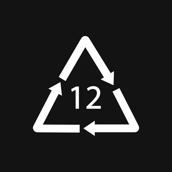 电池循环利用符号12Li 矢量说明 — 图库矢量图片