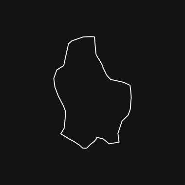 Lüksemburg 'un Kara Arkaplan Haritası