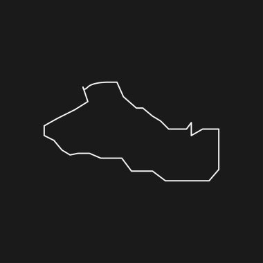 Siyah arkaplanda Salvador haritası