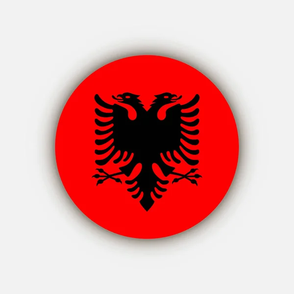 Ország Albánia Albánia Zászlaja Vektorillusztráció — Stock Vector