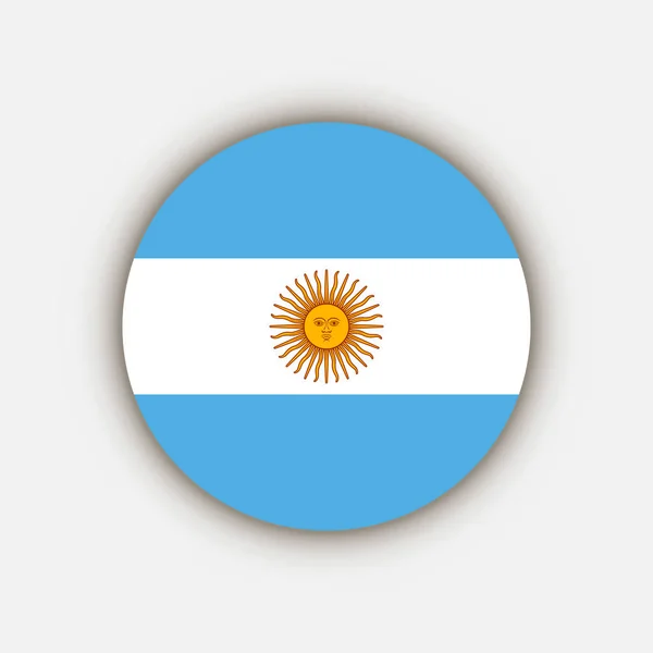 Arjantin Kırsalı Arjantin Bayrağı Vektör Illüstrasyonu — Stok Vektör