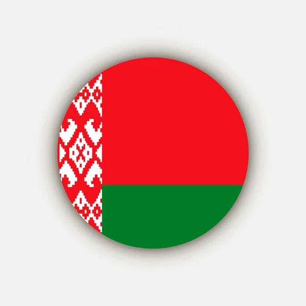 Paese Bielorussia Bandiera Bielorussa Illustrazione Vettoriale — Vettoriale Stock
