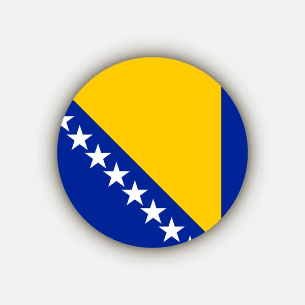 Country Bosnia Herzegovina Bosnia Herzegovina Flag Vector Illustration — Stock Vector