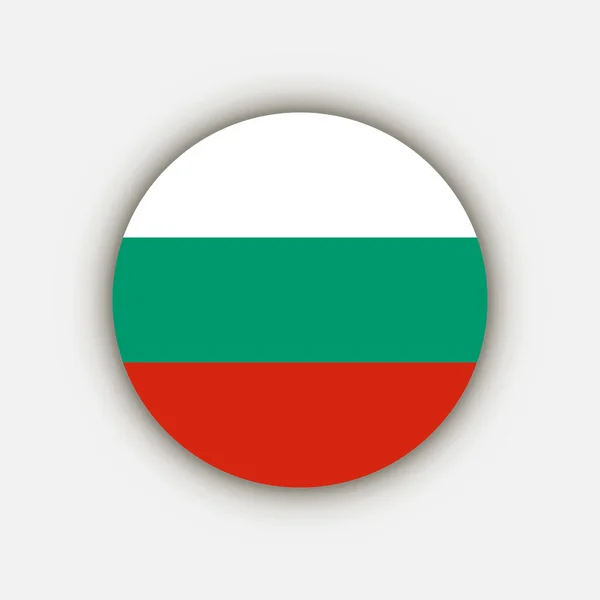 Země Bulharsko Bulharská Vlajka Vektorová Ilustrace — Stockový vektor