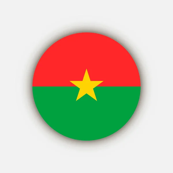 Χώρα Μπουρκίνα Φάσο Σημαία Μπουρκίνα Φάσο Εικονογράφηση Διανύσματος — Διανυσματικό Αρχείο