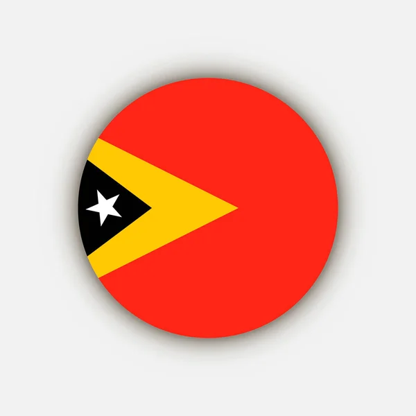 Pays Timor Oriental Drapeau Timor Oriental Illustration Vectorielle — Image vectorielle