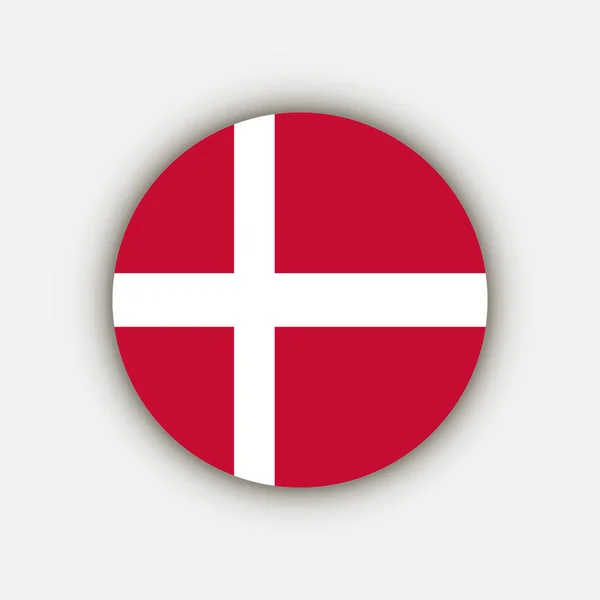 Country Denmark Denmark Flag Vector Illustration — Stock Vector