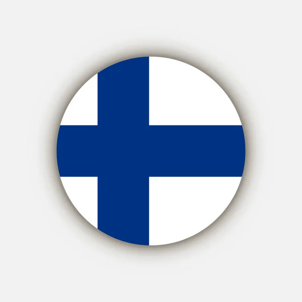 País Finlandia Bandera Finlandia Ilustración Vectorial — Vector de stock