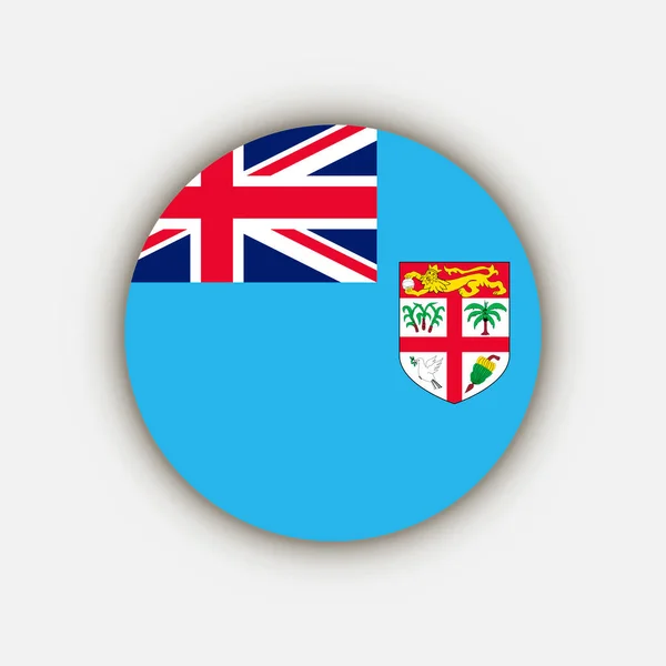 Land Fiji Fiji Vlag Vectorillustratie — Stockvector