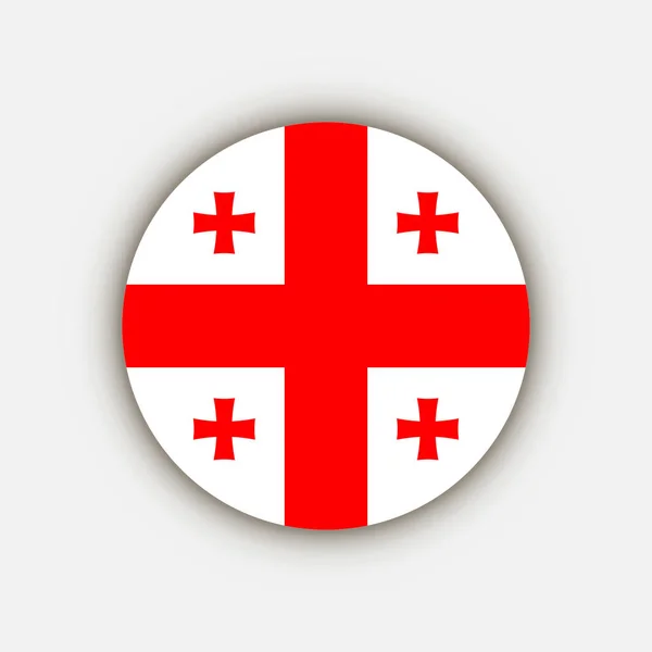 Paese Georgia Bandiera Georgia Illustrazione Vettoriale — Vettoriale Stock