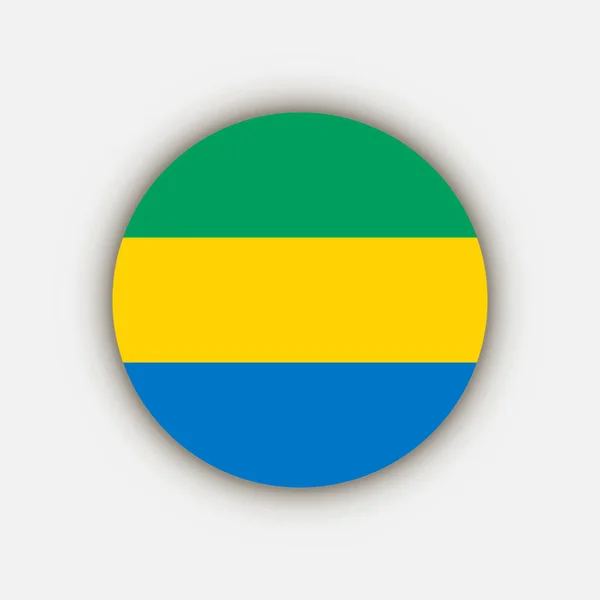 Land Gabon Gabon Vlag Vectorillustratie — Stockvector