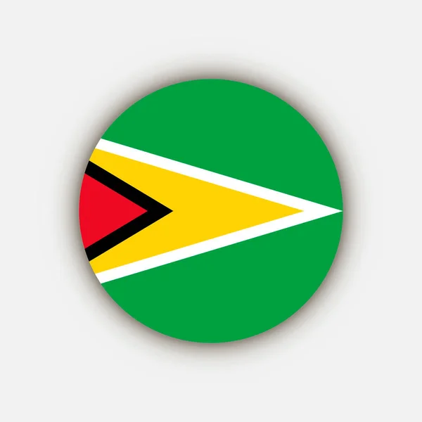 Country Guyana Guyanas Flagga Vektorillustration — Stock vektor