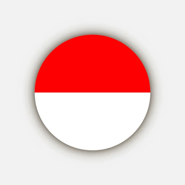 Land Indonesië Indonesië Vlag Vectorillustratie — Stockvector