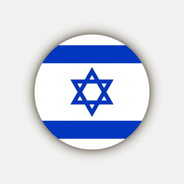 Země Izrael Izraelská Vlajka Vektorová Ilustrace — Stockový vektor