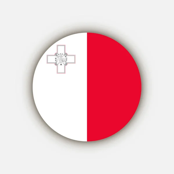 País Malta Bandera Malta Ilustración Vectorial — Vector de stock