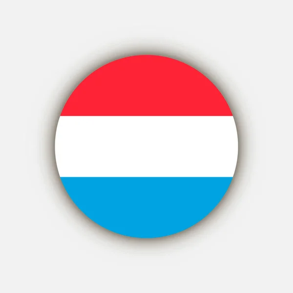 Land Luxemburg Luxemburg Flagge Vektorillustration — Stockvektor