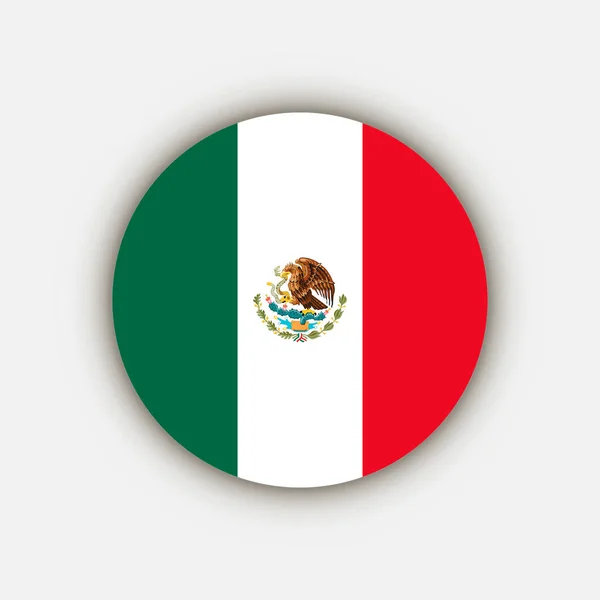 País México Bandeira México Ilustração Vetorial — Vetor de Stock
