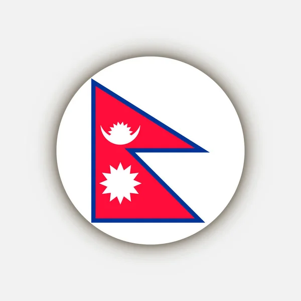 País Nepal Bandera Nepal Ilustración Vectorial — Archivo Imágenes Vectoriales
