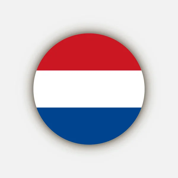Страна Нидерланды Флаг Нидерландов Векторная Иллюстрация — стоковый вектор