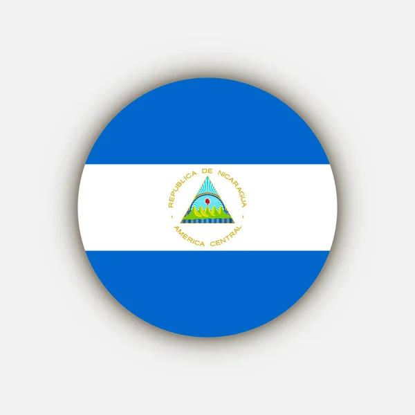 País Nicarágua Bandeira Nicarágua Ilustração Vetorial —  Vetores de Stock