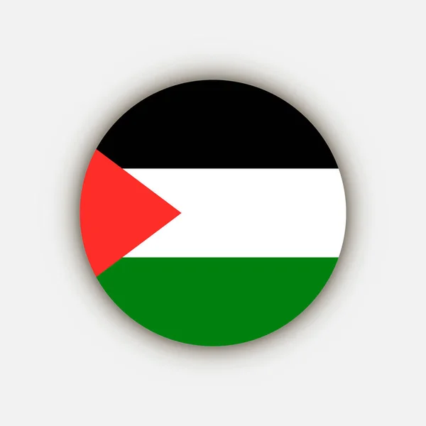 Land Palestina Palestina Vlag Vectorillustratie — Stockvector
