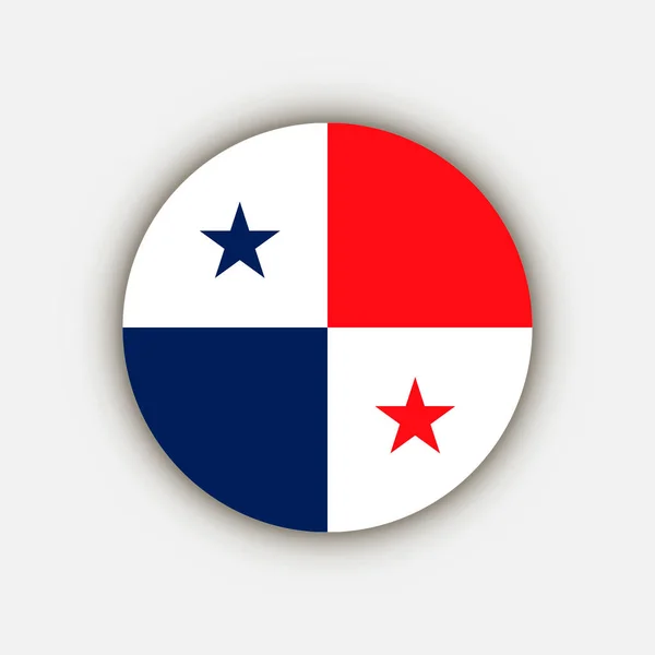 Pays Panama Drapeau Panama Illustration Vectorielle — Image vectorielle