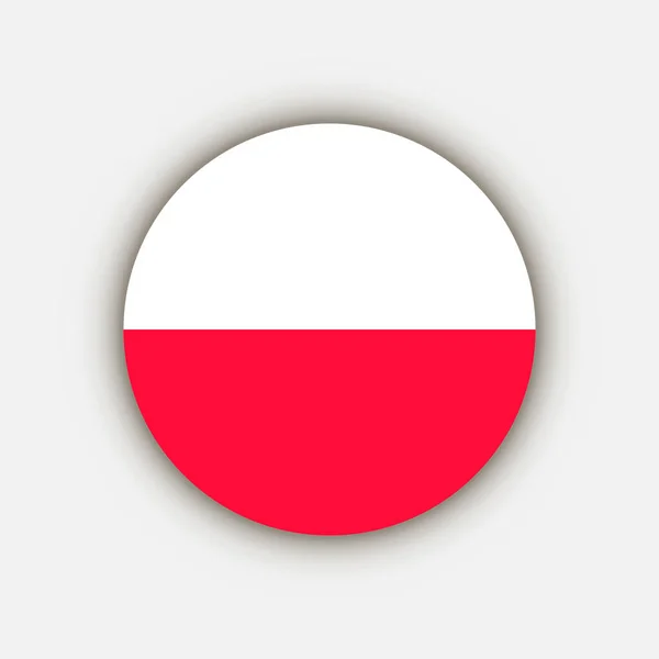 Paese Polonia Bandiera Polonia Illustrazione Vettoriale — Vettoriale Stock