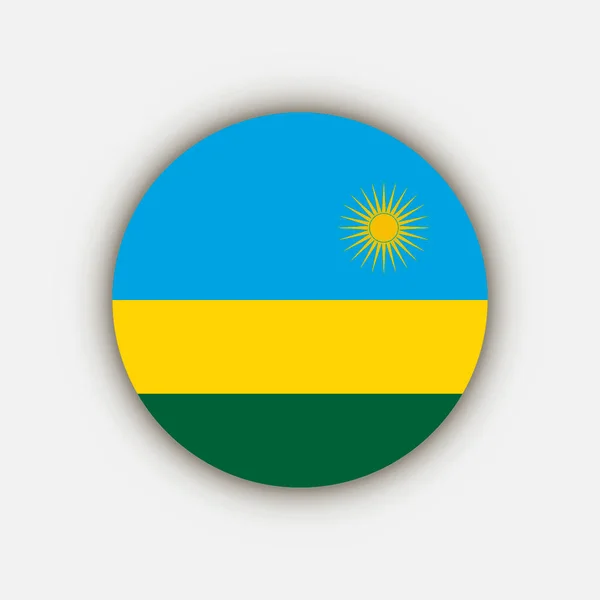 Land Rwanda Rwanda Vlag Vectorillustratie — Stockvector