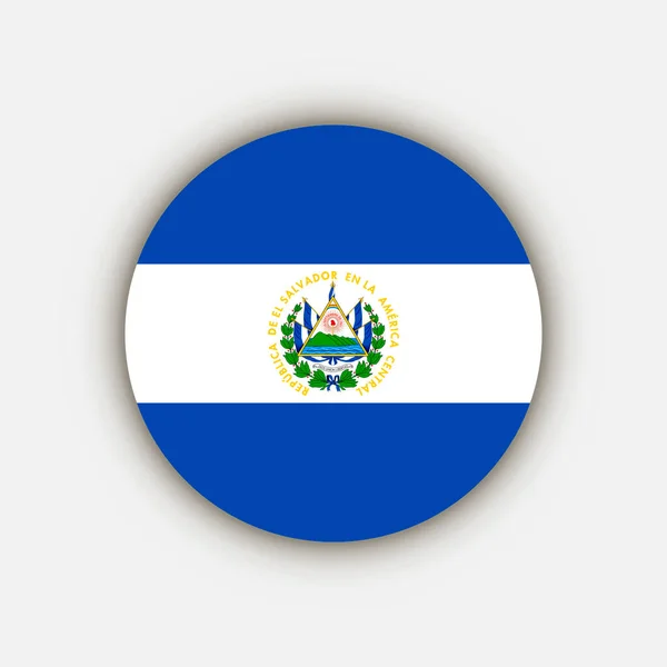 Страна Сальвадор Флаг Сальвадора Векторная Иллюстрация — стоковый вектор