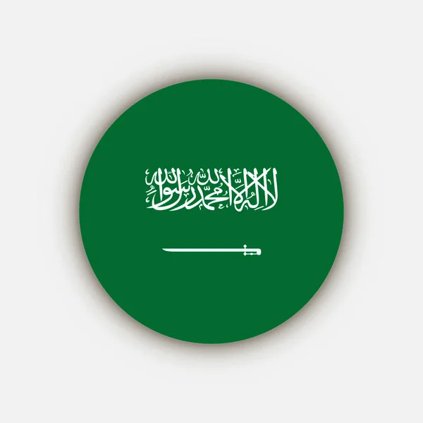 Χώρα Σαουδική Αραβία Σημαία Σαουδικής Αραβίας Εικονογράφηση Διανύσματος — Διανυσματικό Αρχείο