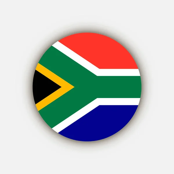Pays Afrique Sud Drapeau Afrique Sud Illustration Vectorielle — Image vectorielle