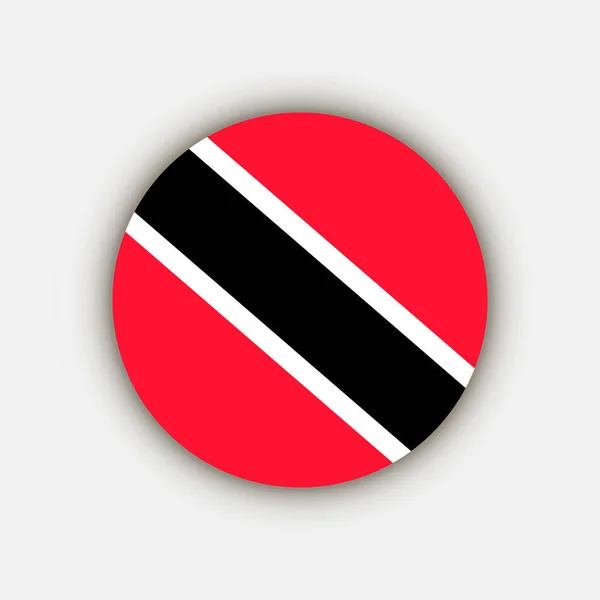 País Trinidad Tobago Bandera Trinidad Tobago Ilustración Vectorial — Vector de stock
