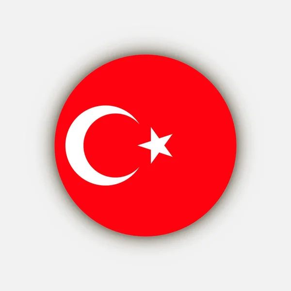 Країна Туреччина Прапор Туреччини Приклад Вектора — стоковий вектор